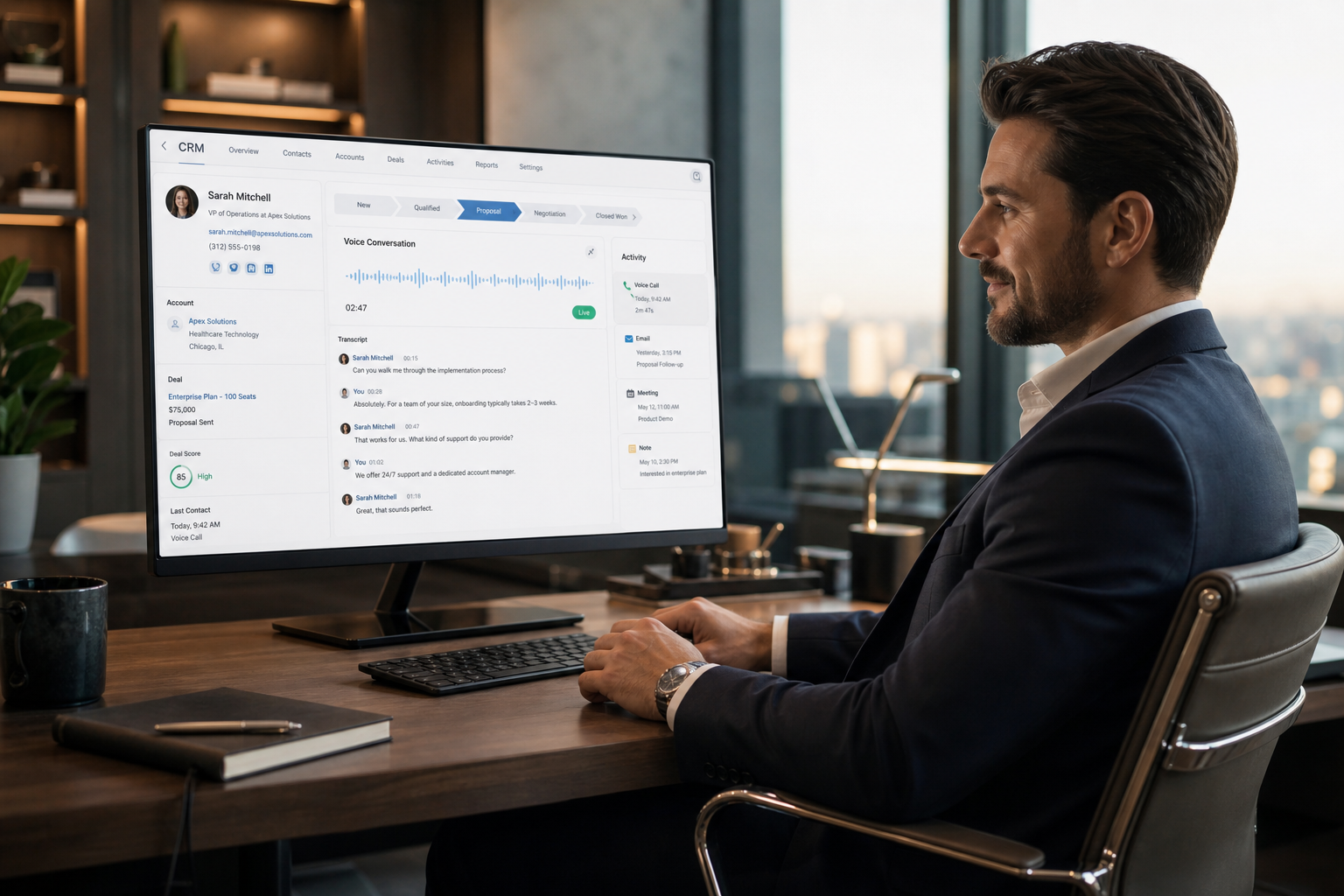 Successful Professional with CRM and Voice Services